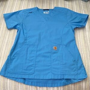 Women’s Carhartt RUGGED FLEX Modern Fit scrub top in size small.